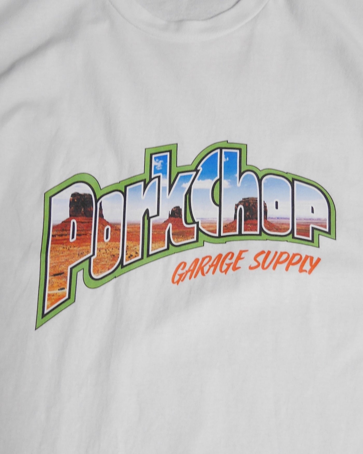PORKCHOP | MV LOGO TEE - White