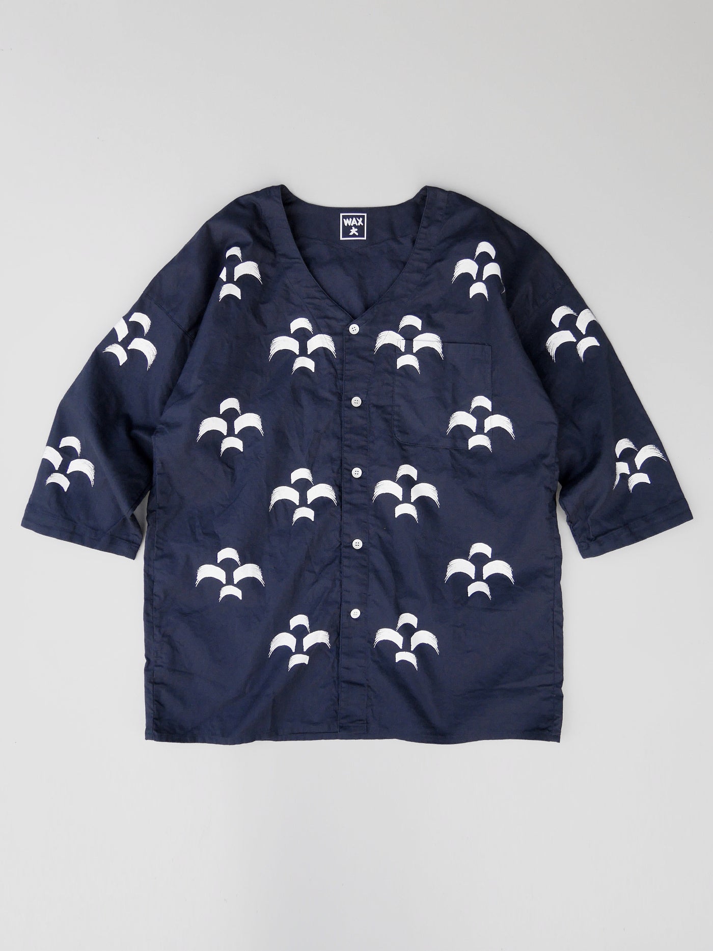WAX | KOIKUCHI SHIRTS - 青海波 - 紺