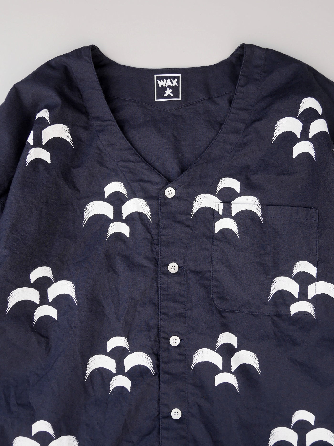WAX | KOIKUCHI SHIRTS - 青海波 - 紺