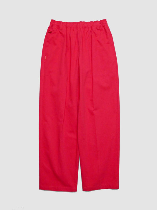 FLUTTER | The Holiday -Comfy fit- Cotton Twill Easy Pants - Coral Red