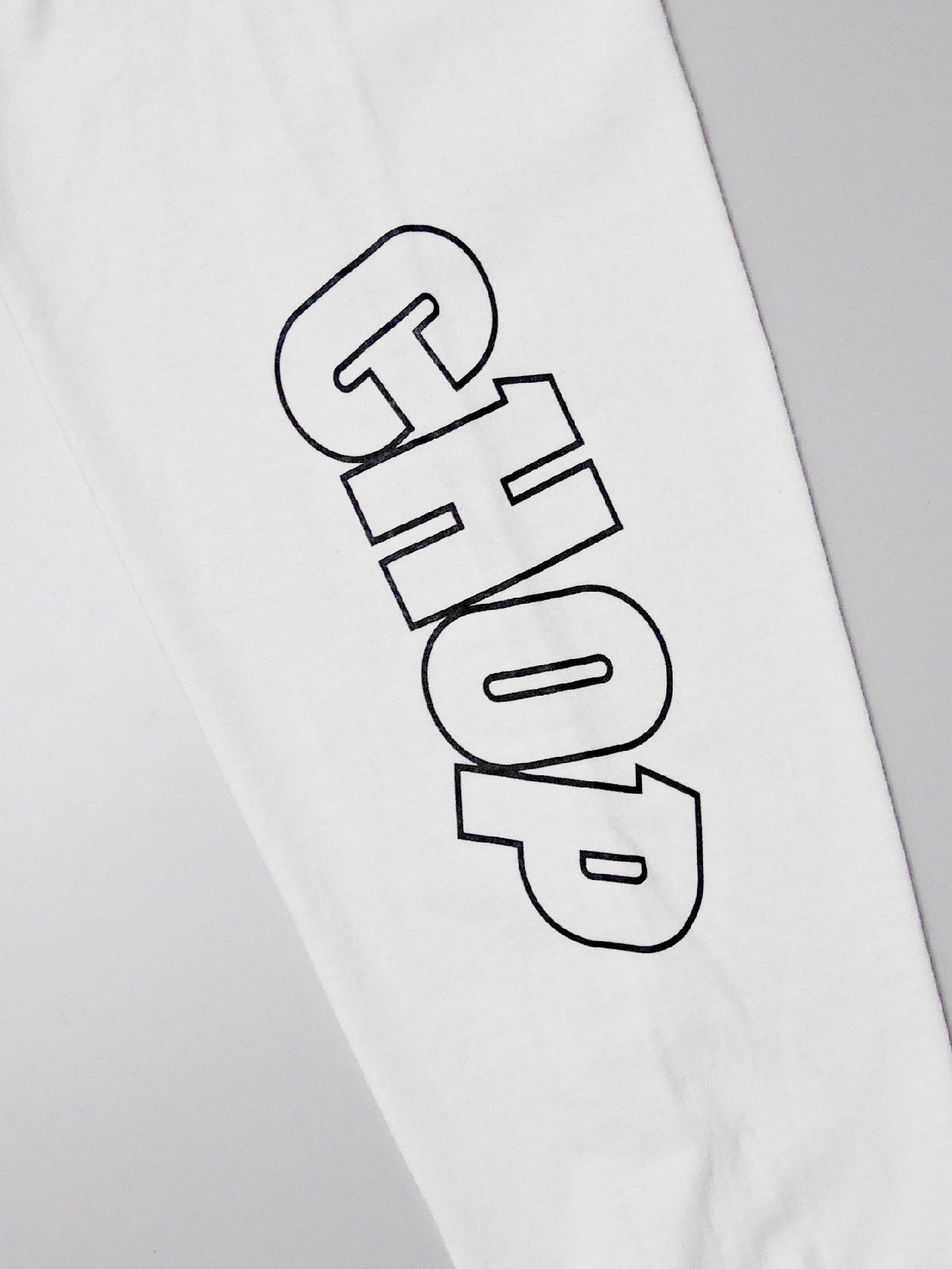 PORKCHOP | WP BIG LOGO L/S TEE - White