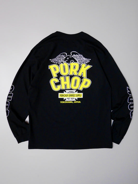 PORKCHOP | WP BIG LOGO L/S TEE - Black