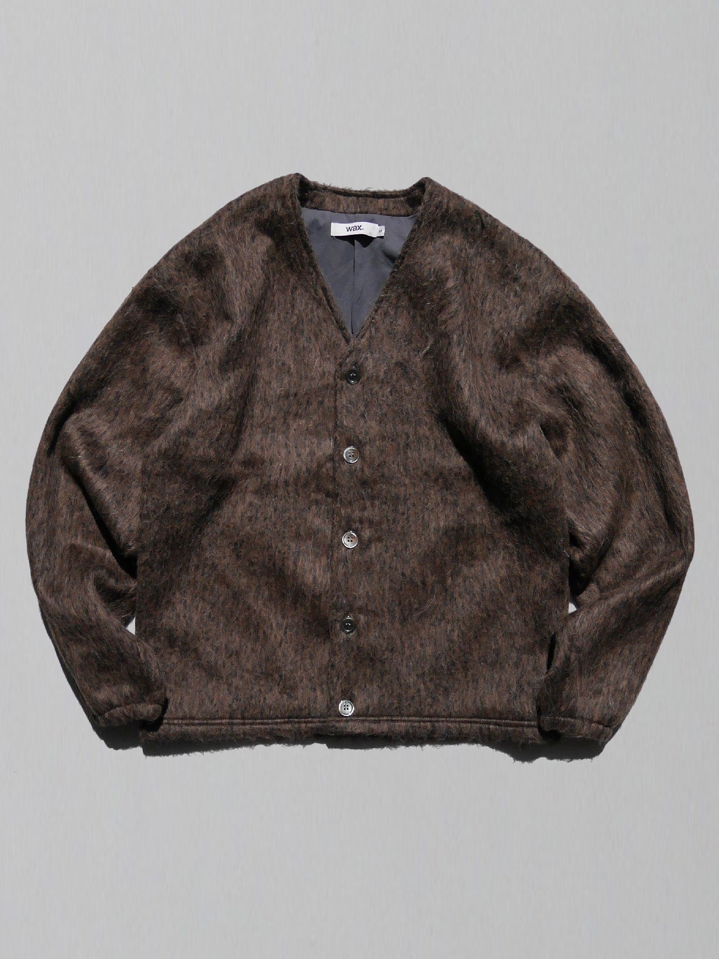 【10.12 (Sun) Release】WAX | Fur Cardigan - Brown