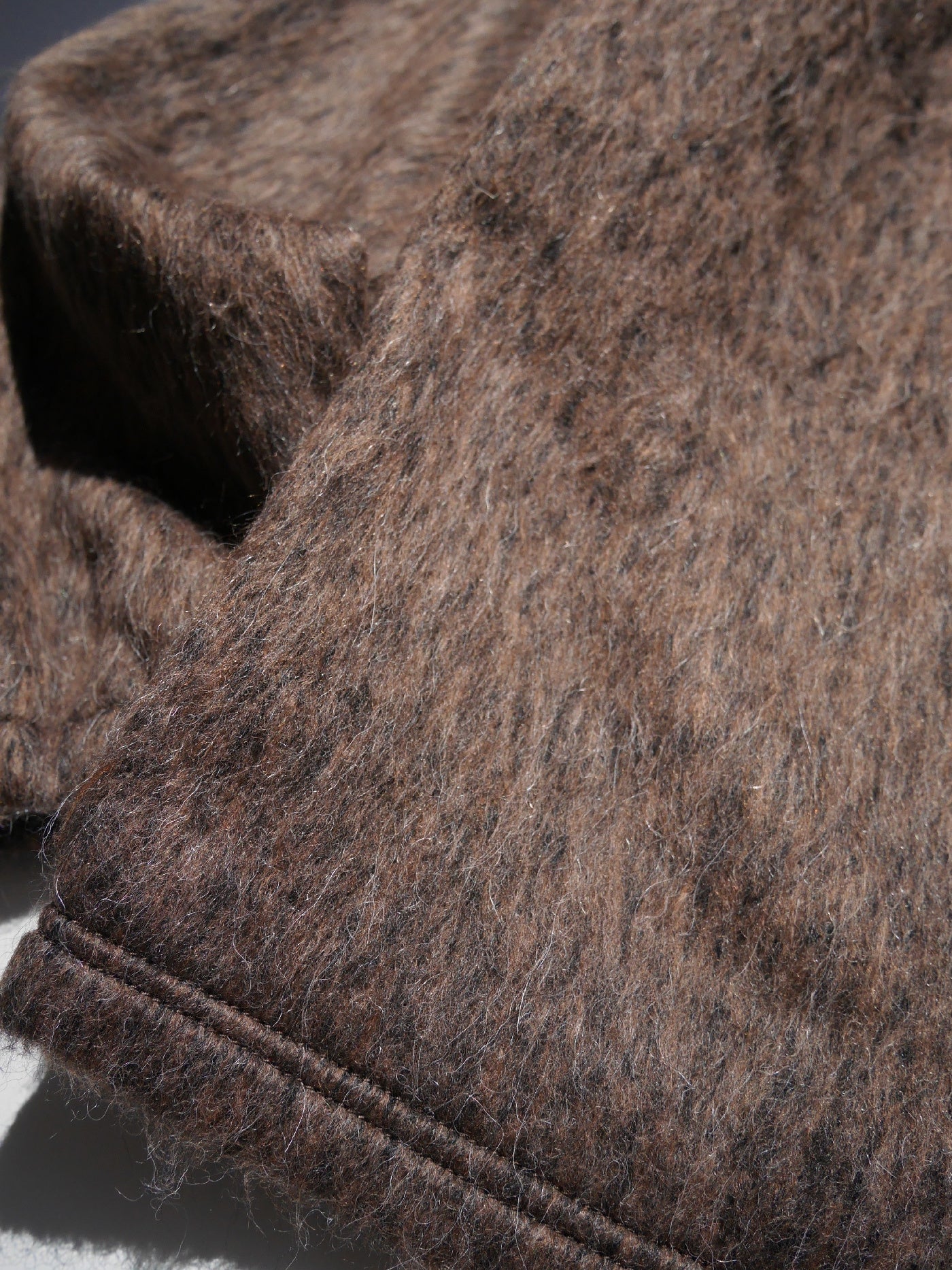 【10.12 (Sun) Release】WAX | Fur Cardigan - Brown