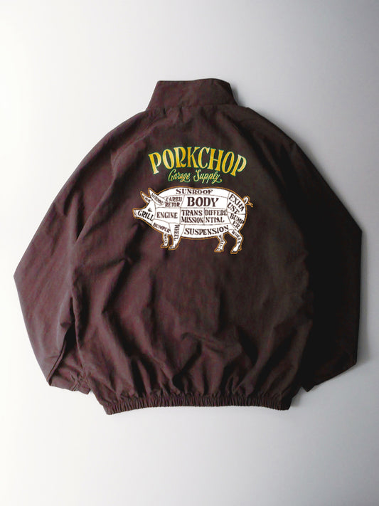 【11.2 (Sun) 12:00 Release】PORKCHOP | PORK BACK NYLON JKT - Dark Brown