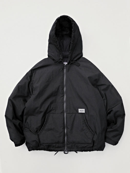 【11.15 (Sat) 12:00 Release】MINE USA | Down Double Zip Hoodie MINE×TAION - Black