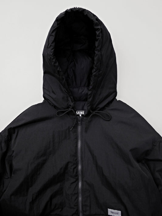 【11.15 (Sat) 12:00 Release】MINE USA | Down Double Zip Hoodie MINE×TAION - Black