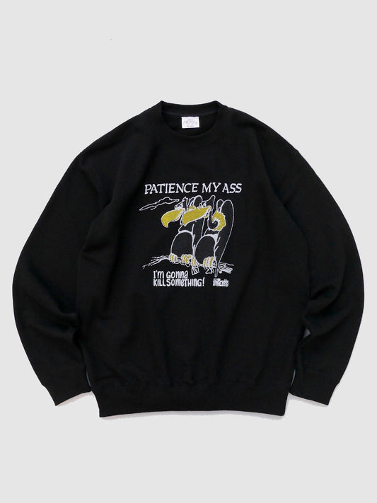 RUTHLESS | PATIENCE MY ASS Sweat - Black