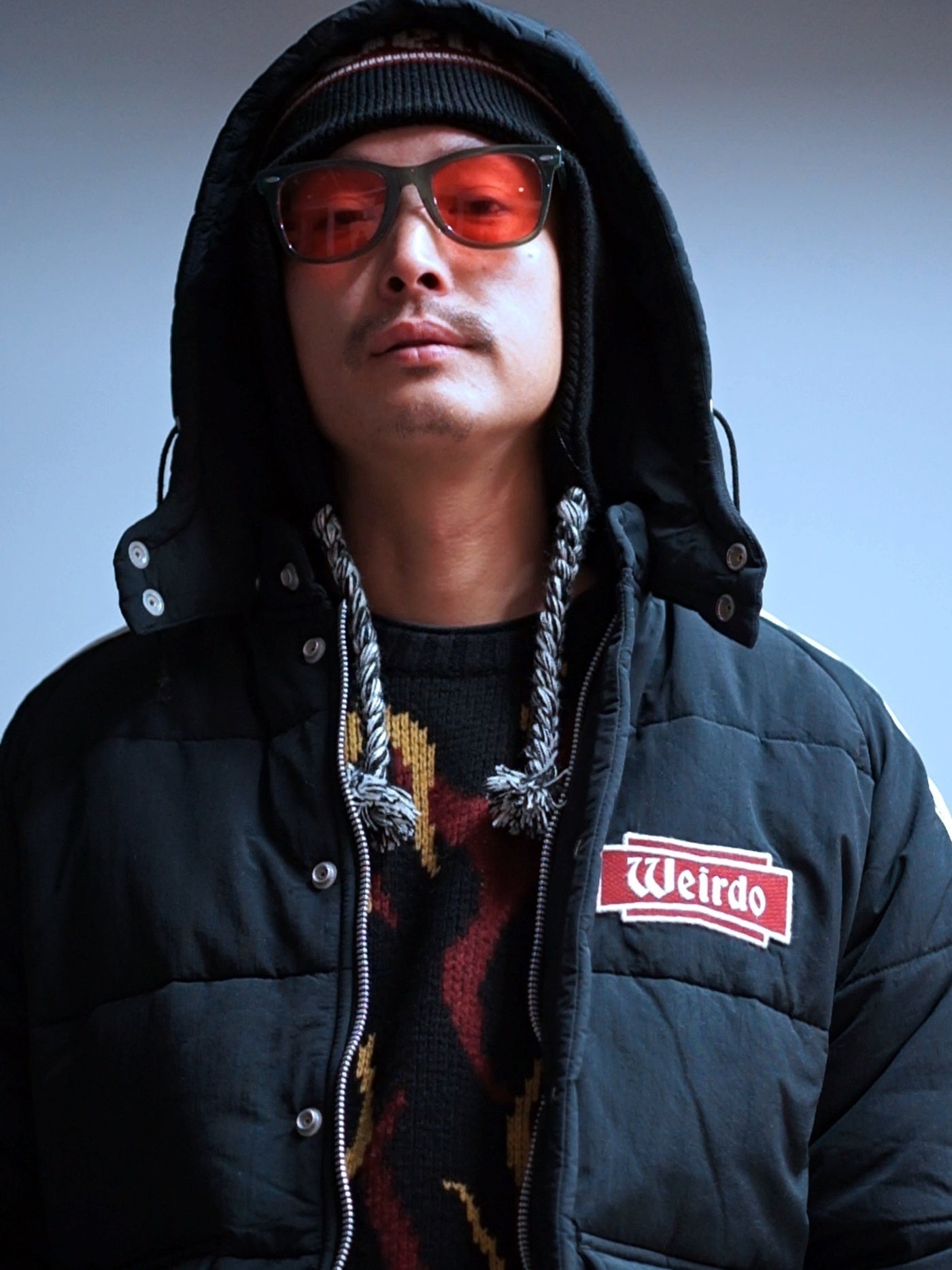 WEIRDO | FLAME - RACING JACKET - Black
