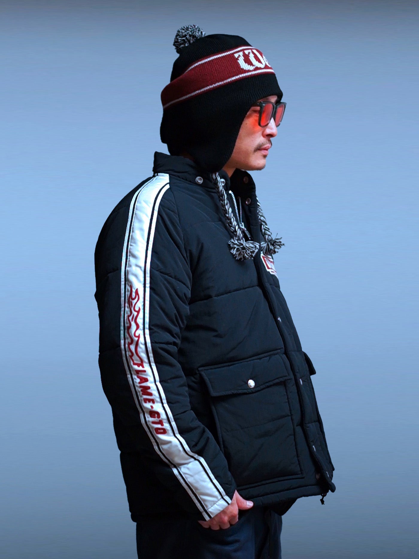 WEIRDO | FLAME - RACING JACKET - Black