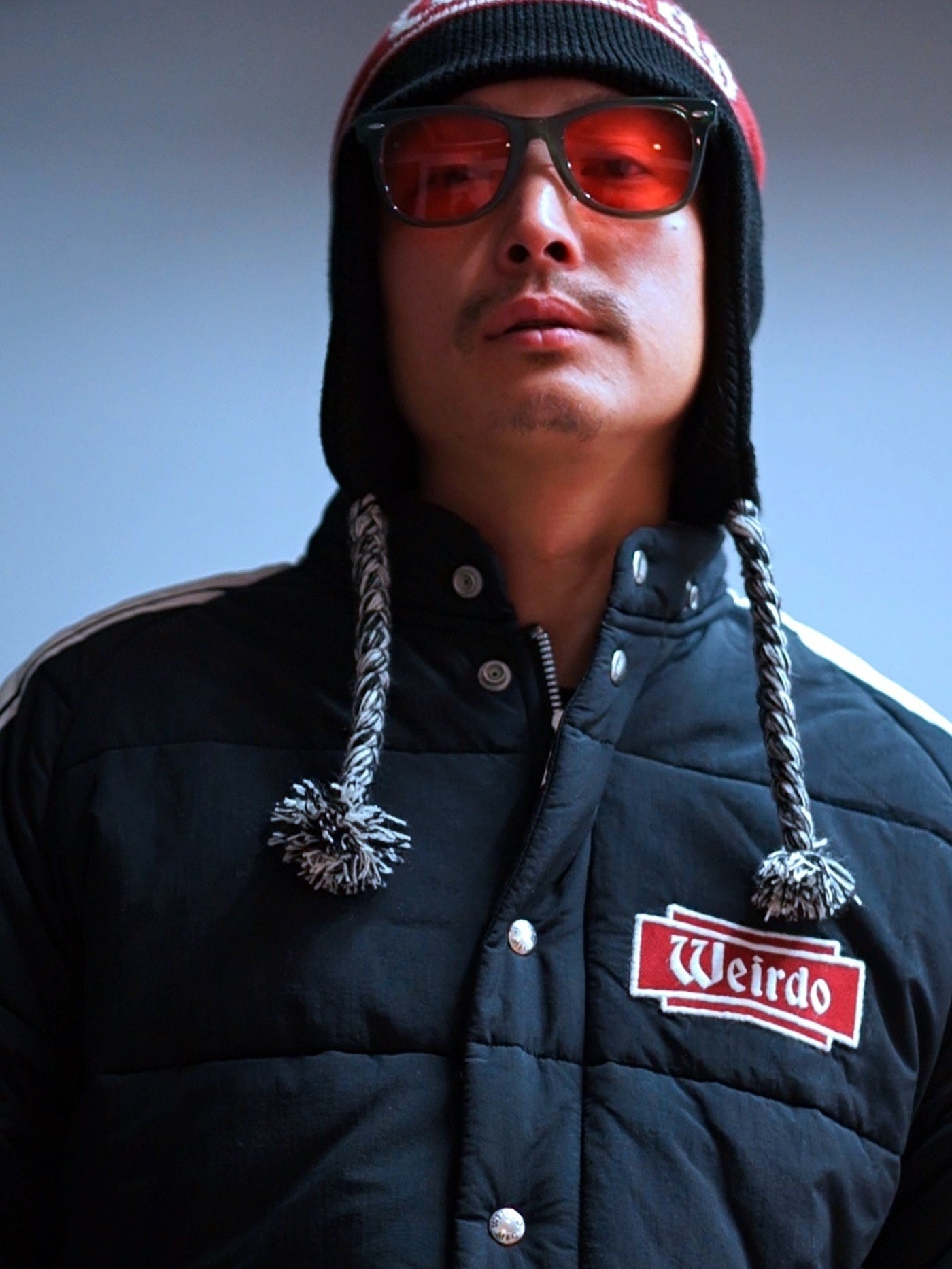 WEIRDO | FLAME - RACING JACKET - Black