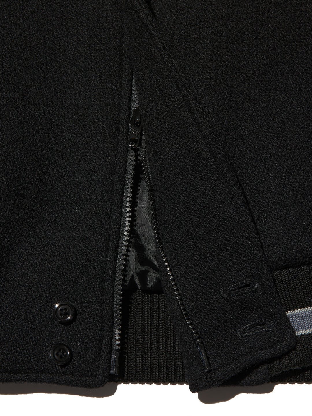 RADIALL | HOOD CITY - VARSITY JACKET - Black