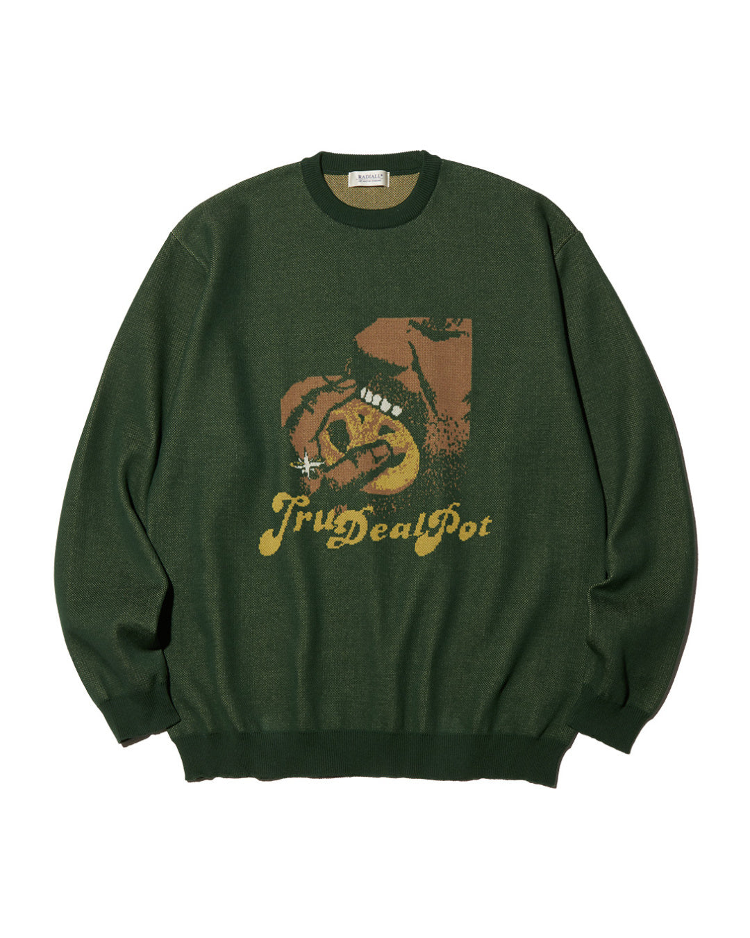 RADIALL | COOKIE - CREW NECK SWEATER L/S - Forest Green
