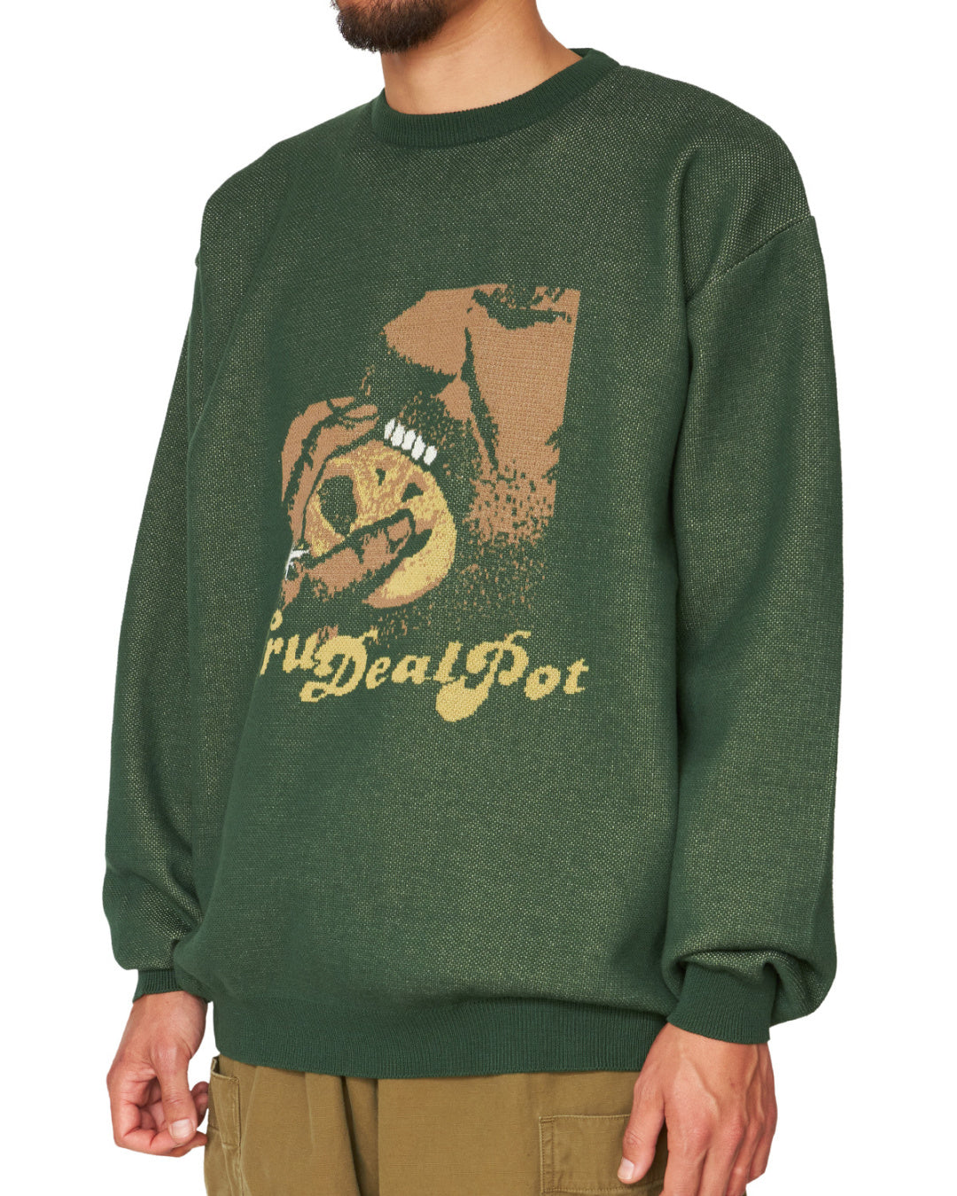 RADIALL | COOKIE - CREW NECK SWEATER L/S - Forest Green