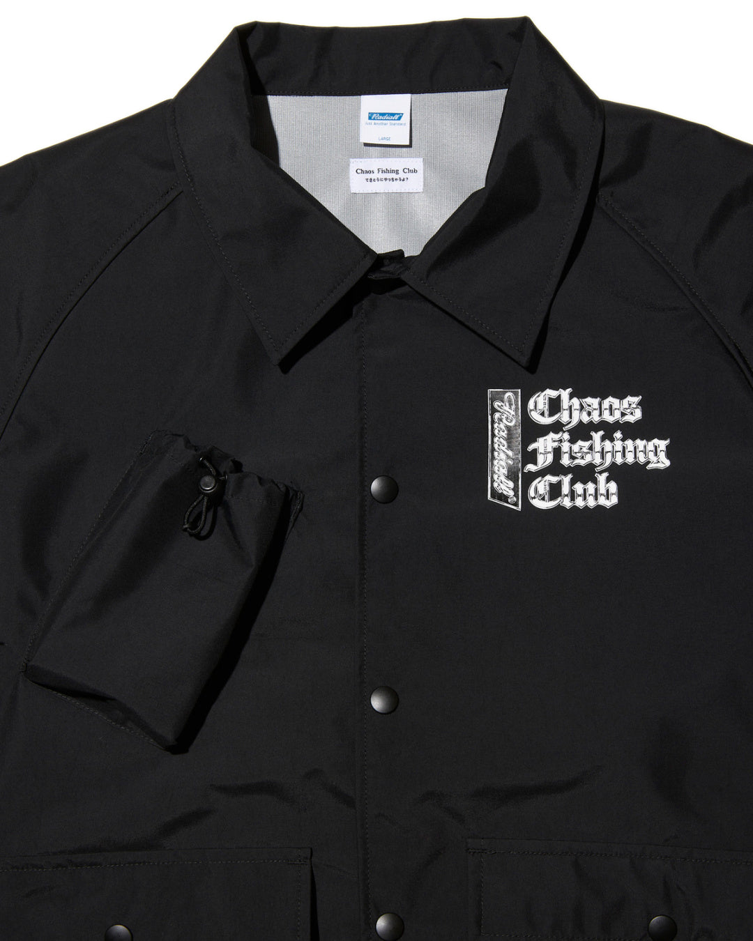 RADIALL | CHROME LETTERS - WINDBREAKER JACKET - Black