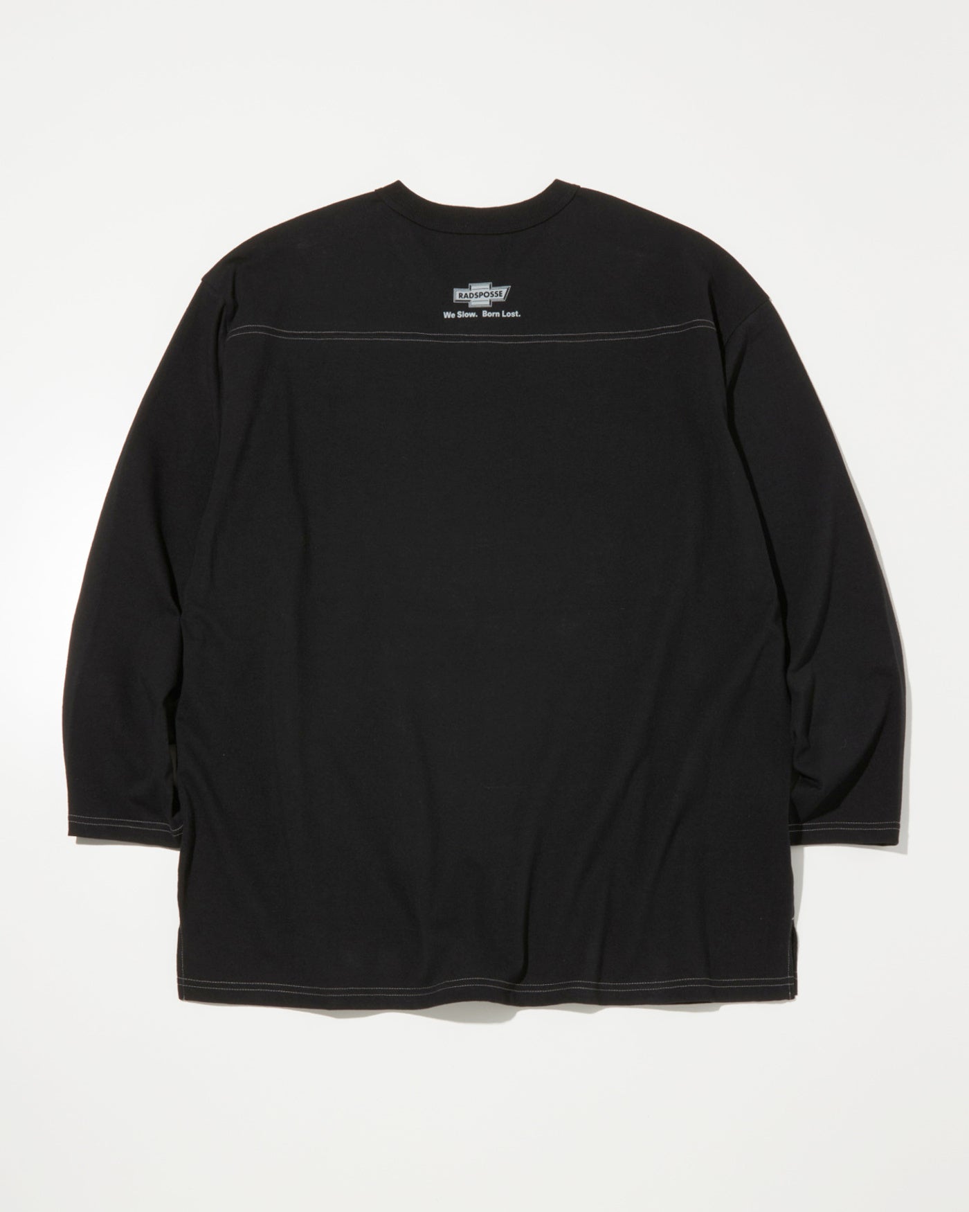 RADIALL | HOOD CITY - FOOTBALL T-SHIRT CROPPED SLEEVE - Black