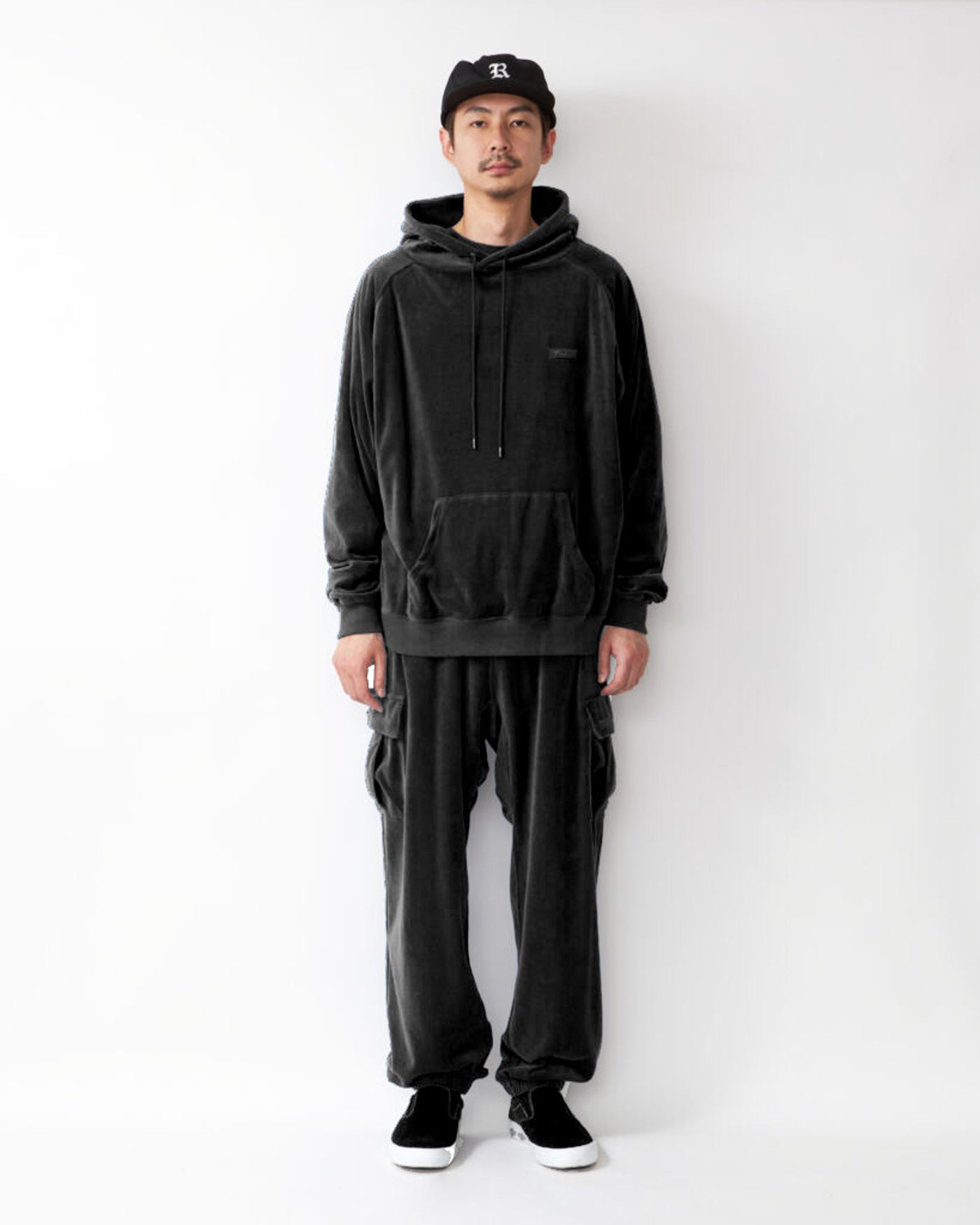 RADIALL | FLAGS - CARGO TRACK PANTS - Black