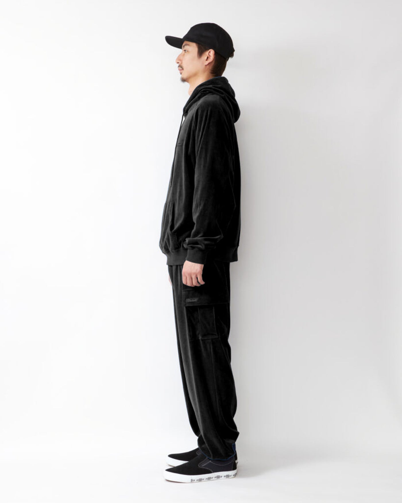 RADIALL | FLAGS - CARGO TRACK PANTS - Black