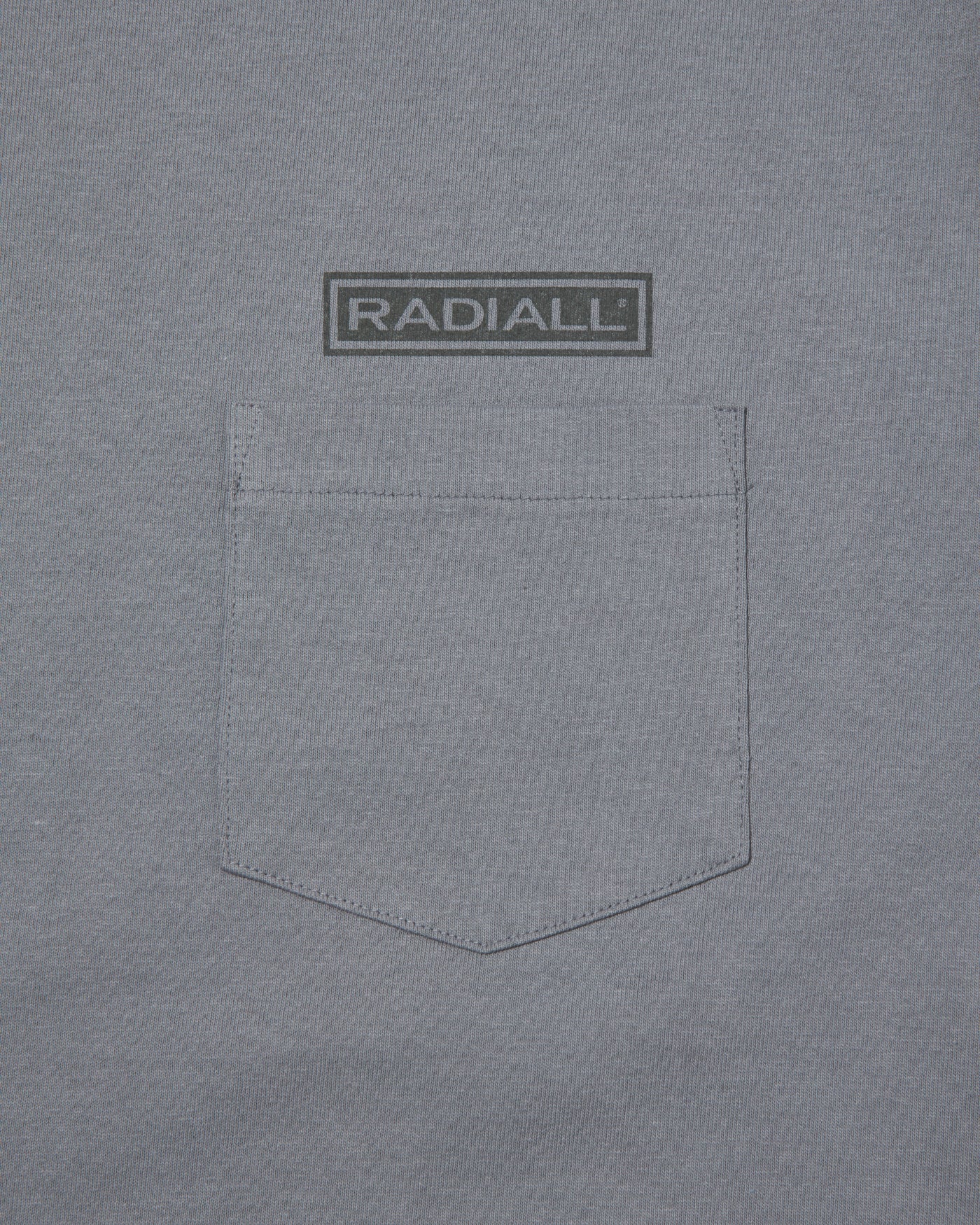 RADIALL | SHAKEDOWN BOULEVARD - CREW NECK T-SHIRT L/S - Steel Gray