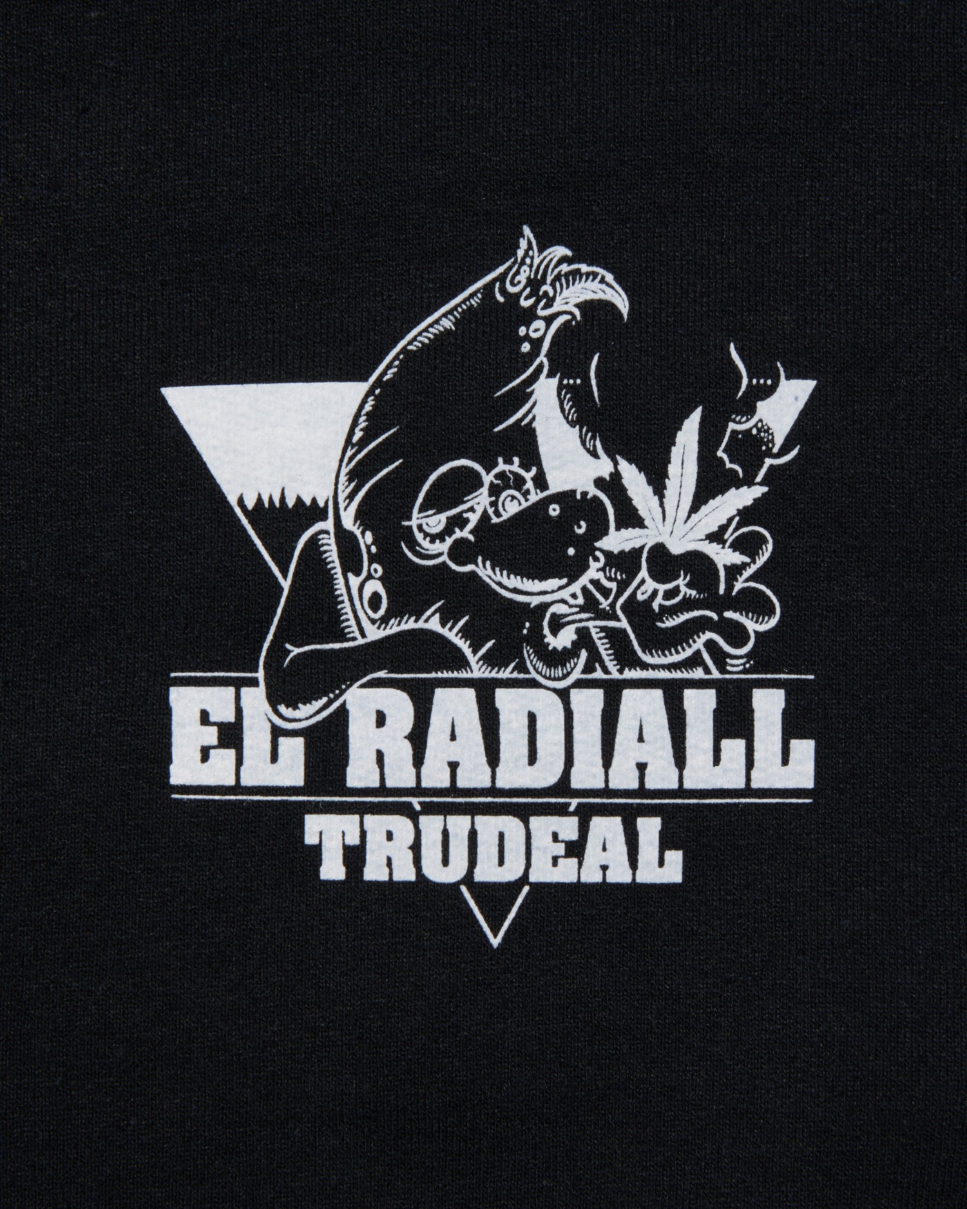 RADIALL | TRUE DEAL POT - CREW NECK SWEATSHIRT L/S - Black