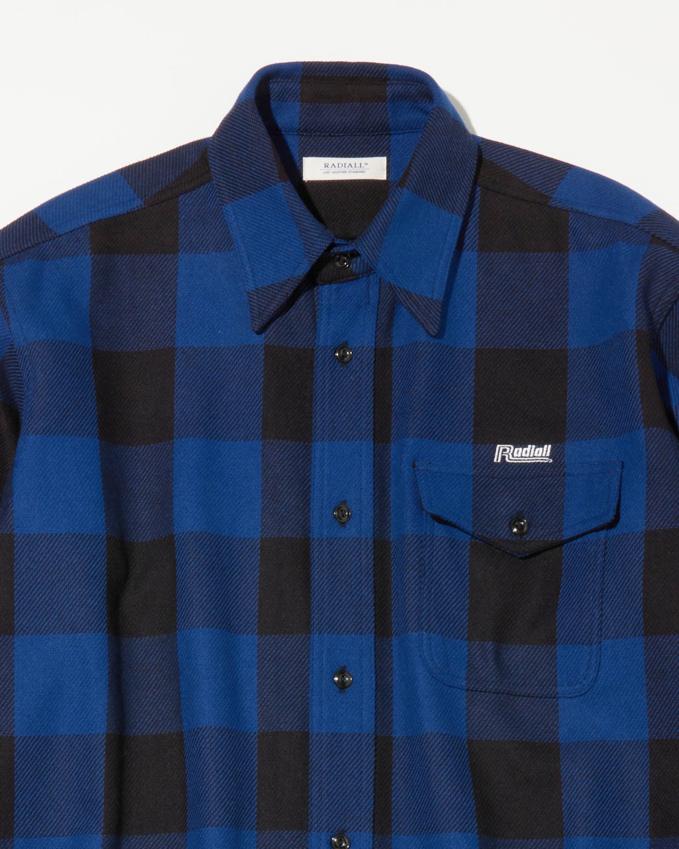 RADIALL | TAILGATE - REGULAR COLLARED SHIRT L/S - Navy/Black