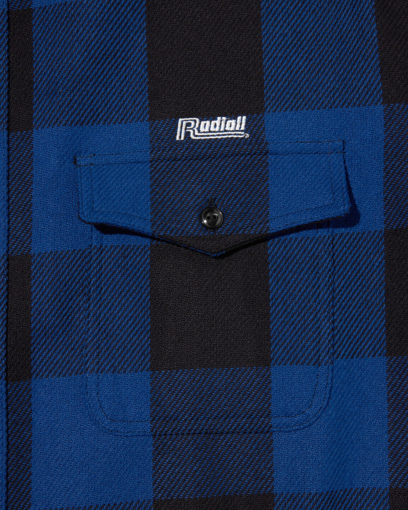 RADIALL | TAILGATE - REGULAR COLLARED SHIRT L/S - Navy/Black