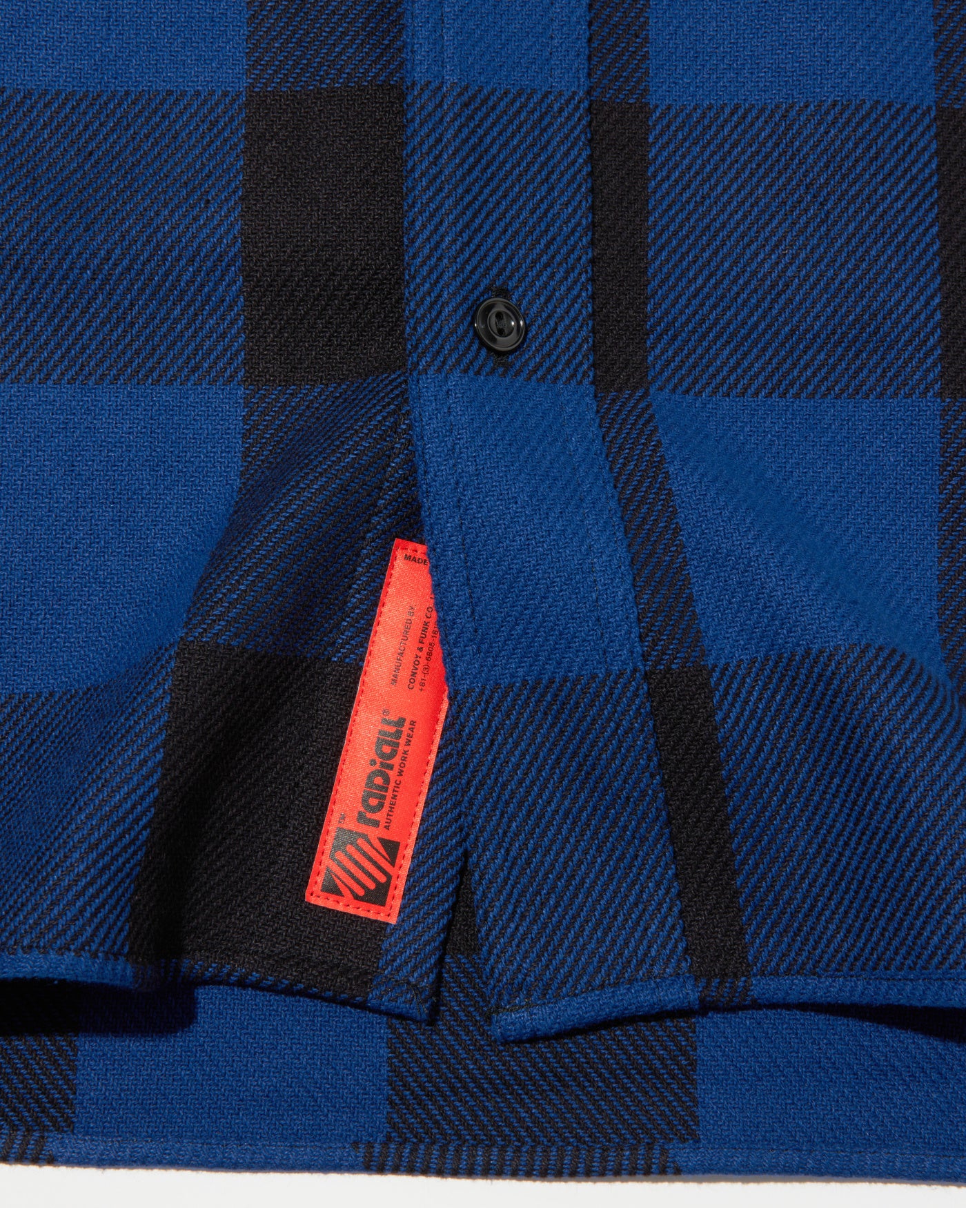 RADIALL | TAILGATE - REGULAR COLLARED SHIRT L/S - Navy/Black