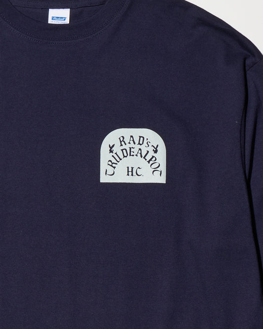 RADIALL | TOMBSTONE - CREW NECK T-SHIRT L/S - Navy