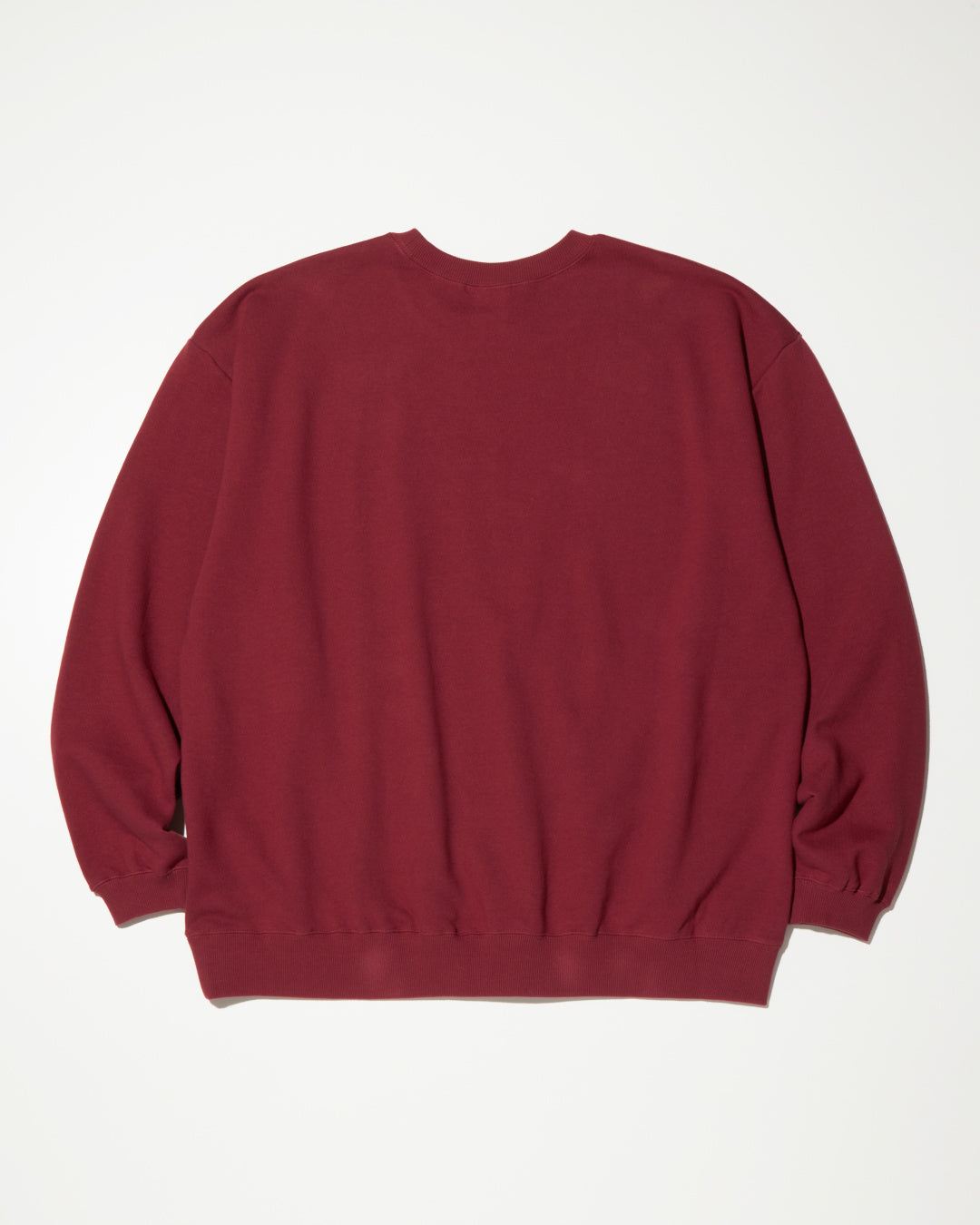 RADIALL | HOOD CITY - CREW NECK SWEATSHIRT L/S - Burgundy