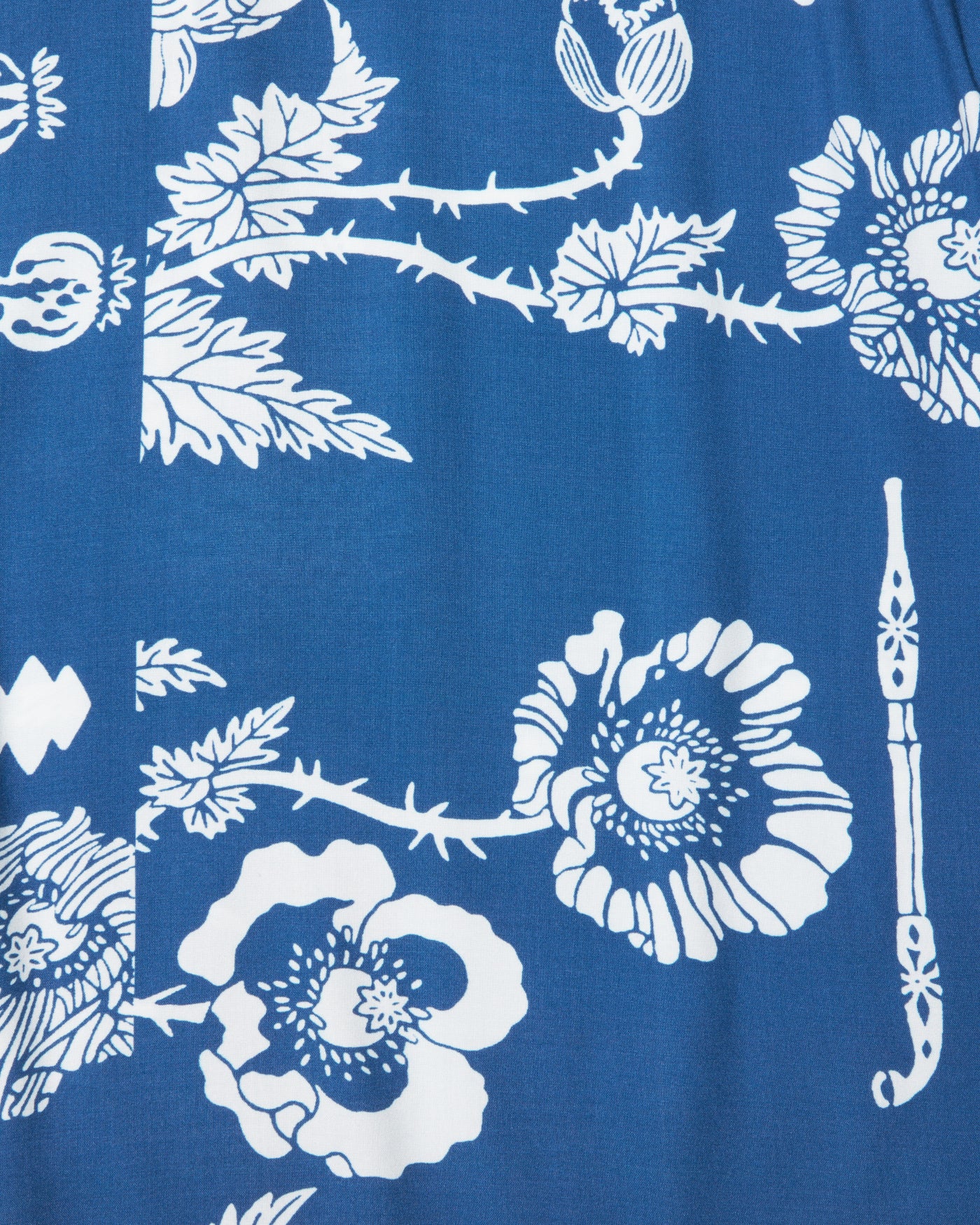 RADIALL | VERSIONS - OPEN COLLARED SHIRT S/S - Konpeki Blue