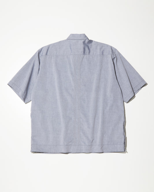 RADIALL | CUBA - OPEN COLLARED SHIRT S/S - Gray
