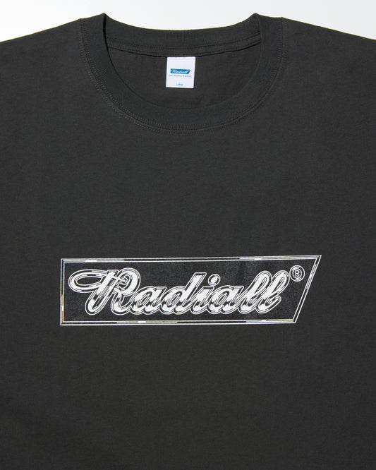 RADIALL | CHROME FLAGS - CREW NECK T-SHIRT S/S - Ink Black