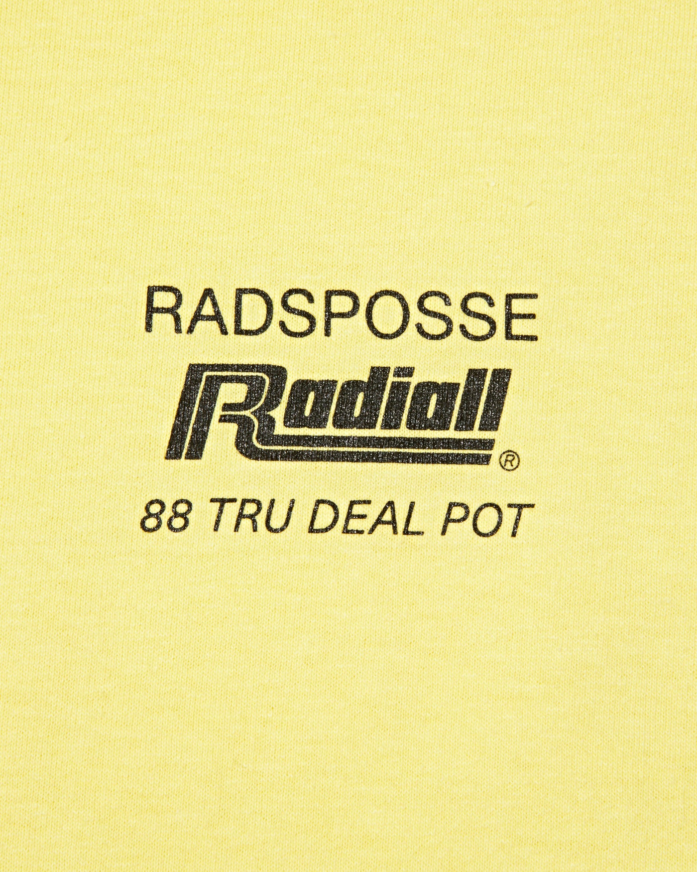 RADIALL | CUTLASS - CREW NECK T-SHIRT S/S - Yellow