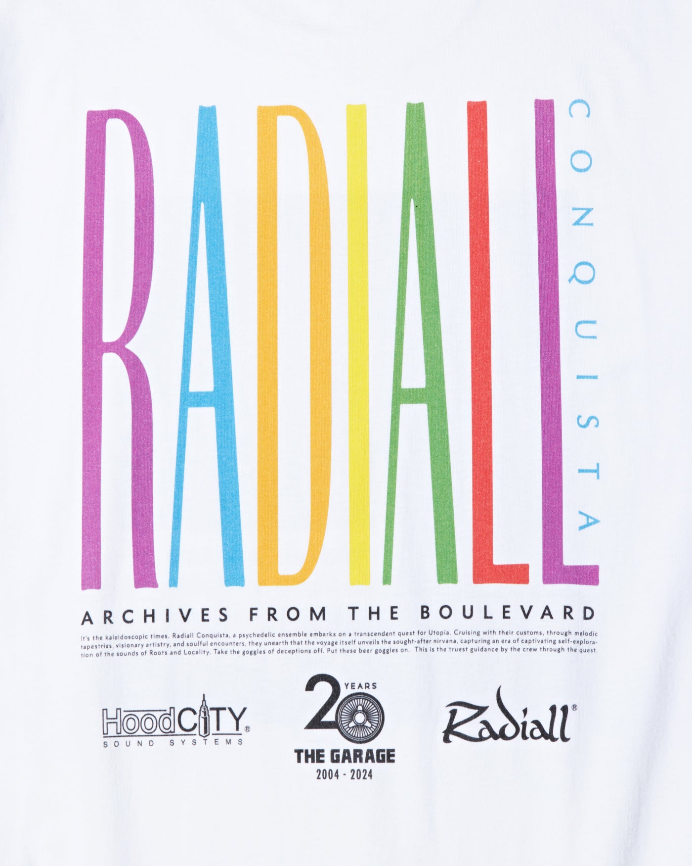 RADIALL | CONQUISTA - CREW NECK T-SHIRT S/S - White