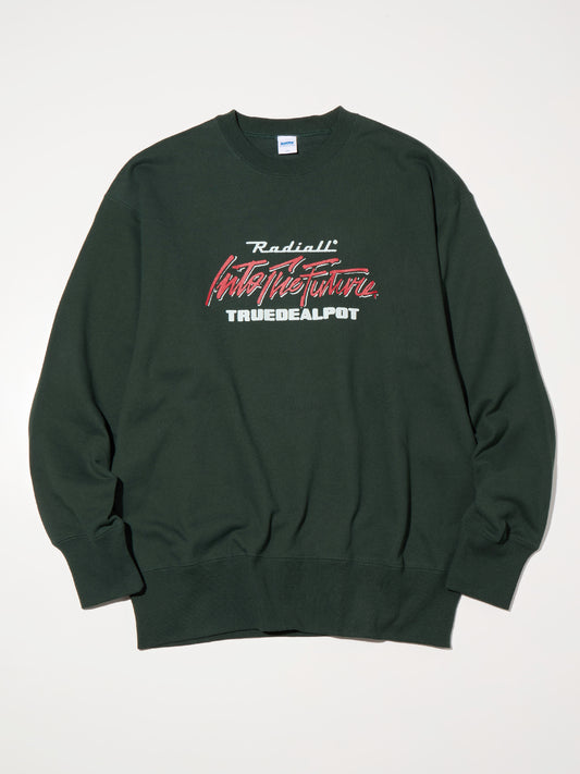 【11.8 (Sat) 12:00 Release】RADIALL | True Deal Pot - CREW NECK SWEATSHIRT L/S - Forest Green