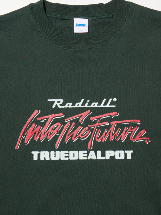 【11.8 (Sat) 12:00 Release】RADIALL | True Deal Pot - CREW NECK SWEATSHIRT L/S - Forest Green