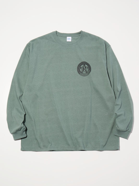 RADIALL | Choju Giga - CREW NECK T-SHIRT L/S - Shade Green