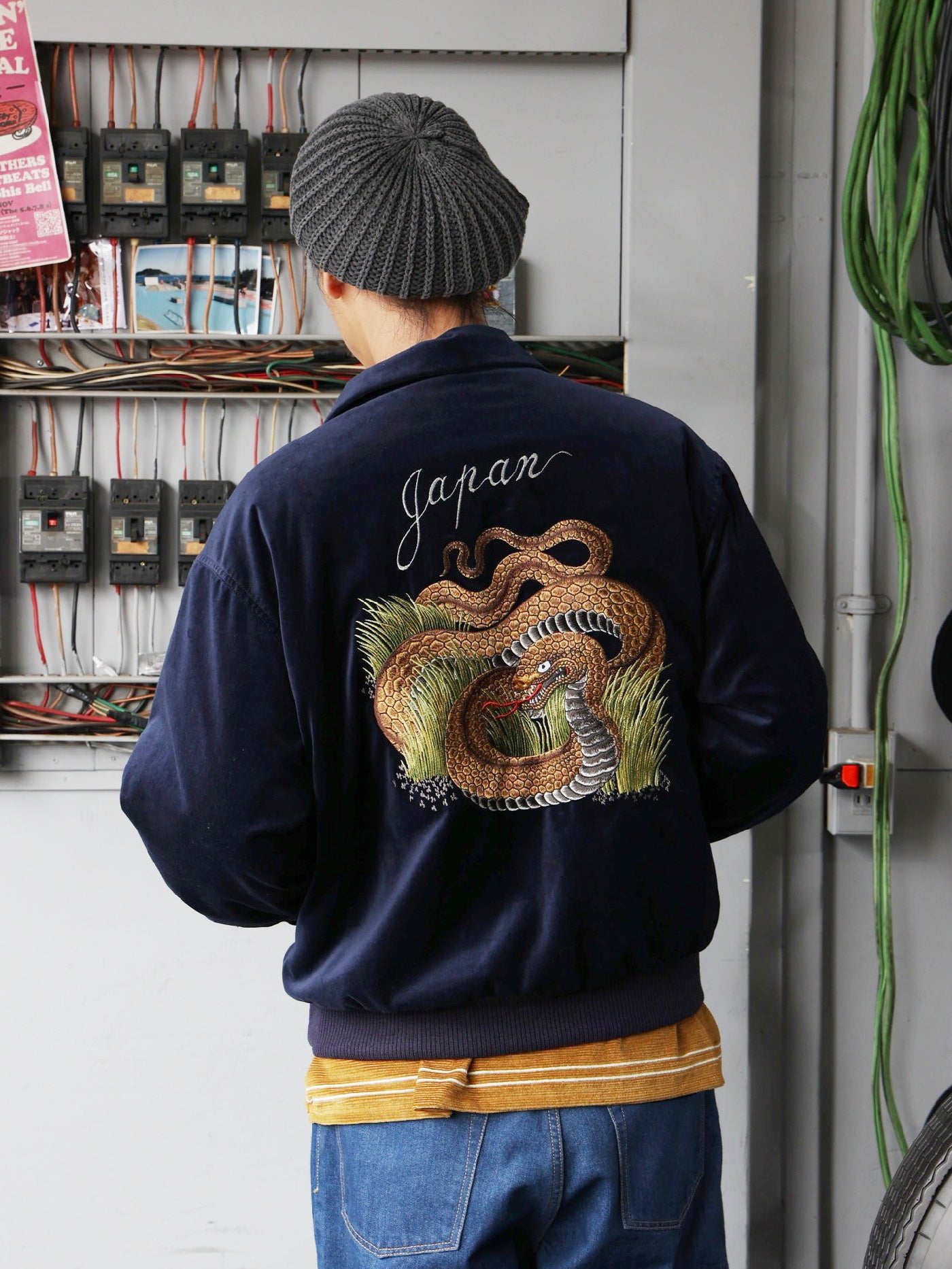 【10.11 (Sat) 12:00 Release】RADIALL | Nozarasi - SOUVENIR JACKET - Navy