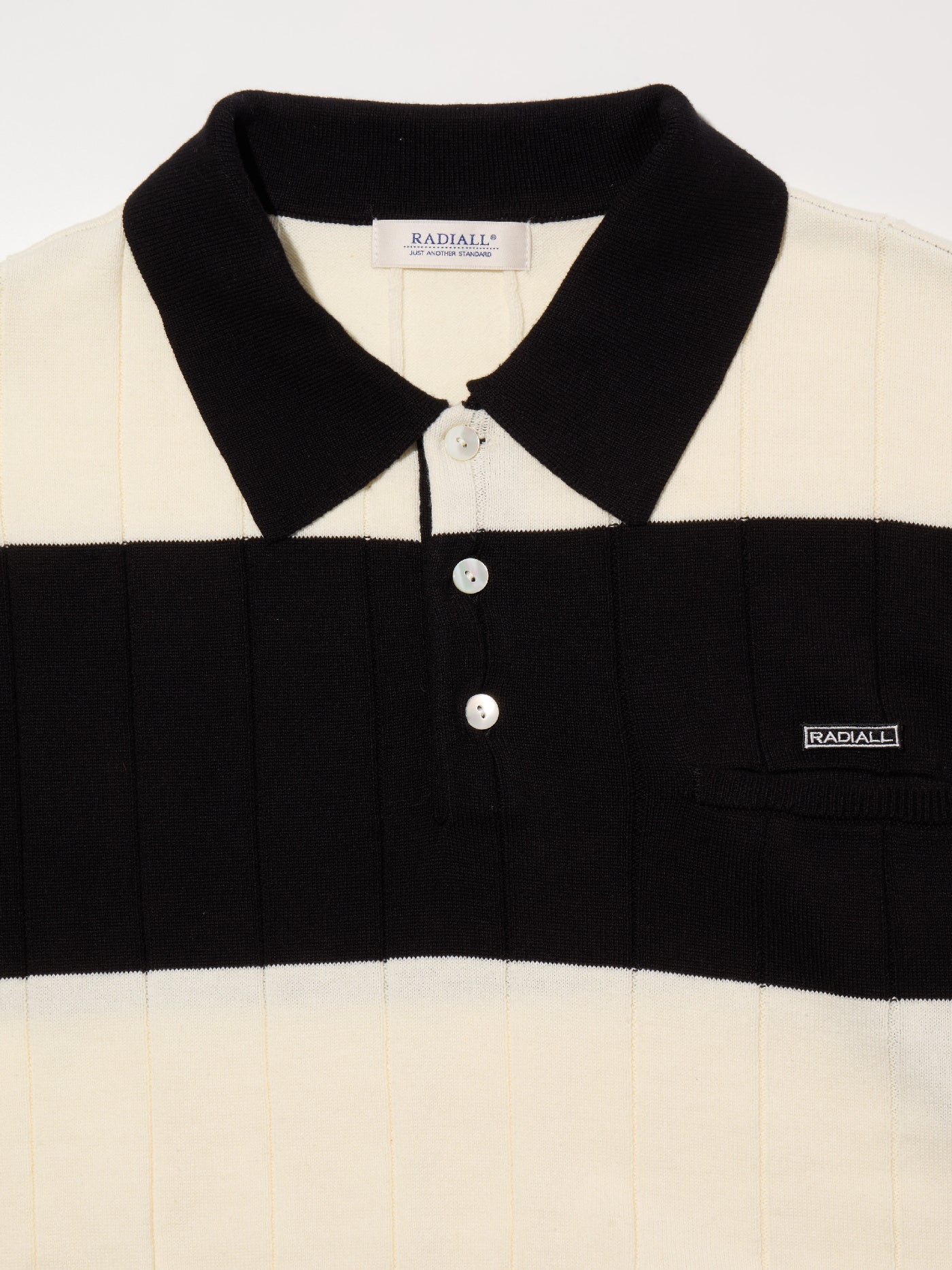 RADIALL | Skunk - POLO SWEATER L/S - Border