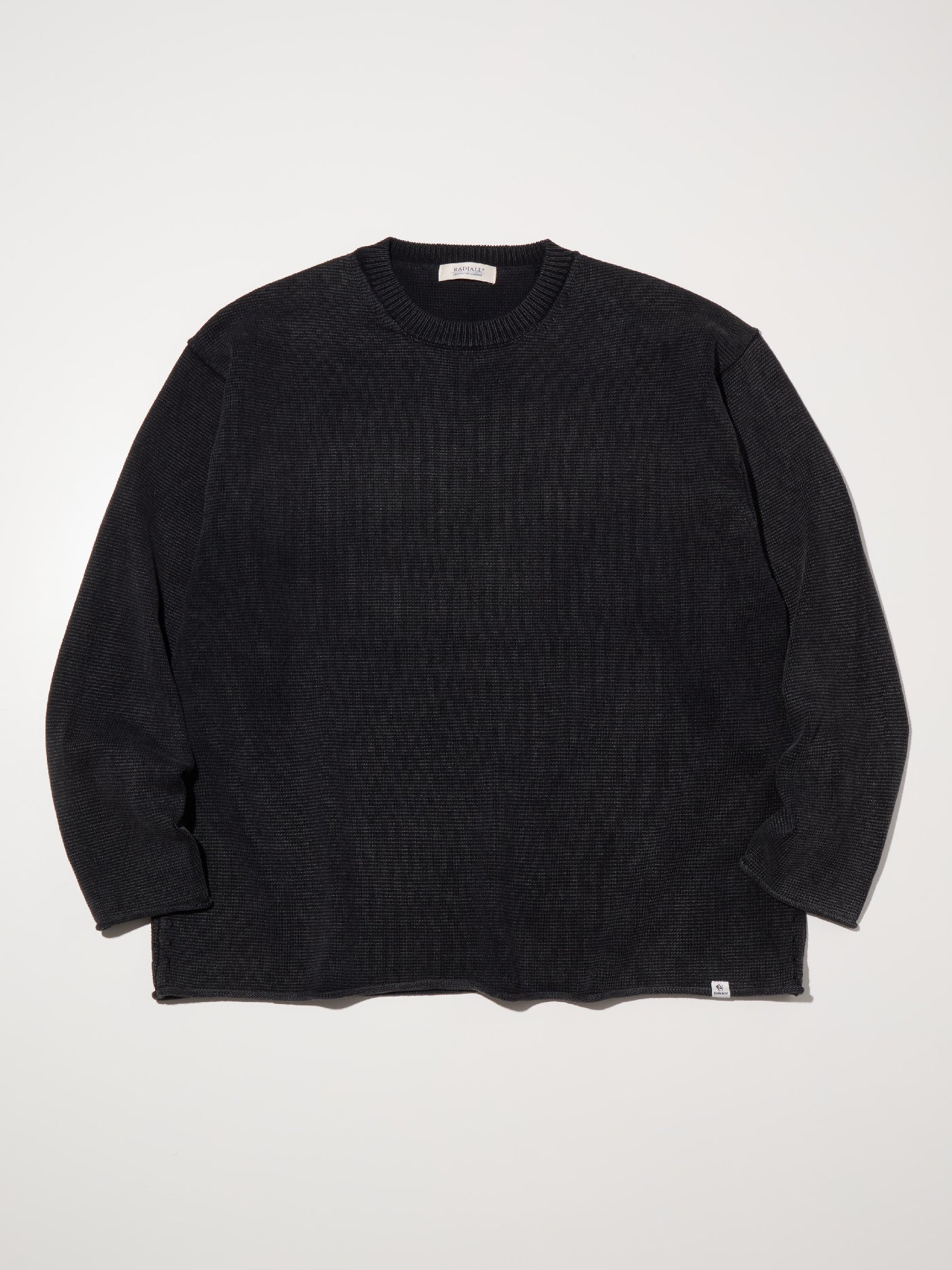 RADIALL | Ludwig - CREW NECK SWEATER L/S - Faded Black