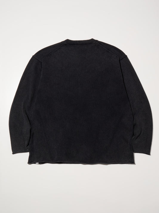 RADIALL | Ludwig - CREW NECK SWEATER L/S - Faded Black