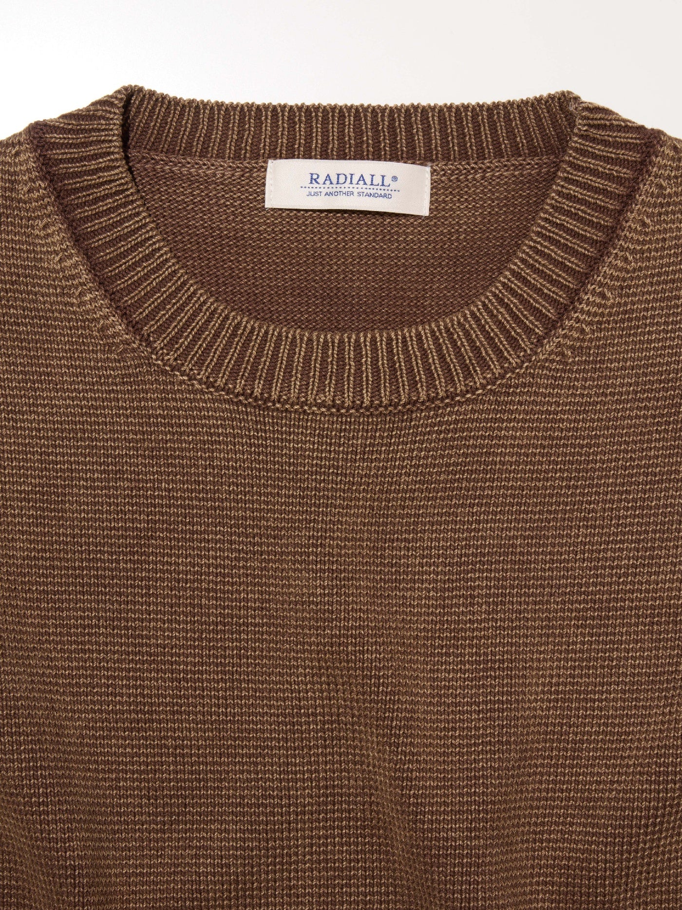 RADIALL | Ludwig - CREW NECK SWEATER L/S - Faded Brown