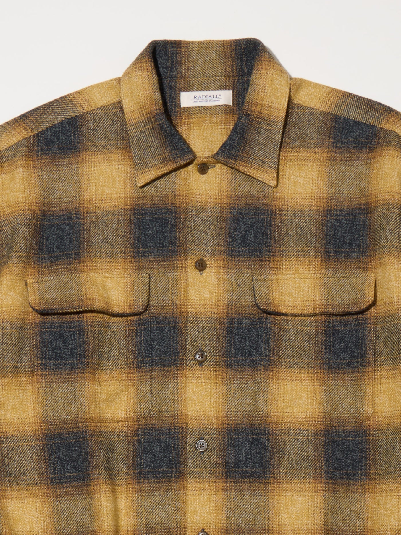 【10.11 (Sat) 12:00 Release】RADIALL | Shore - OPEN COLLARED SHIRT L/S - Yellow