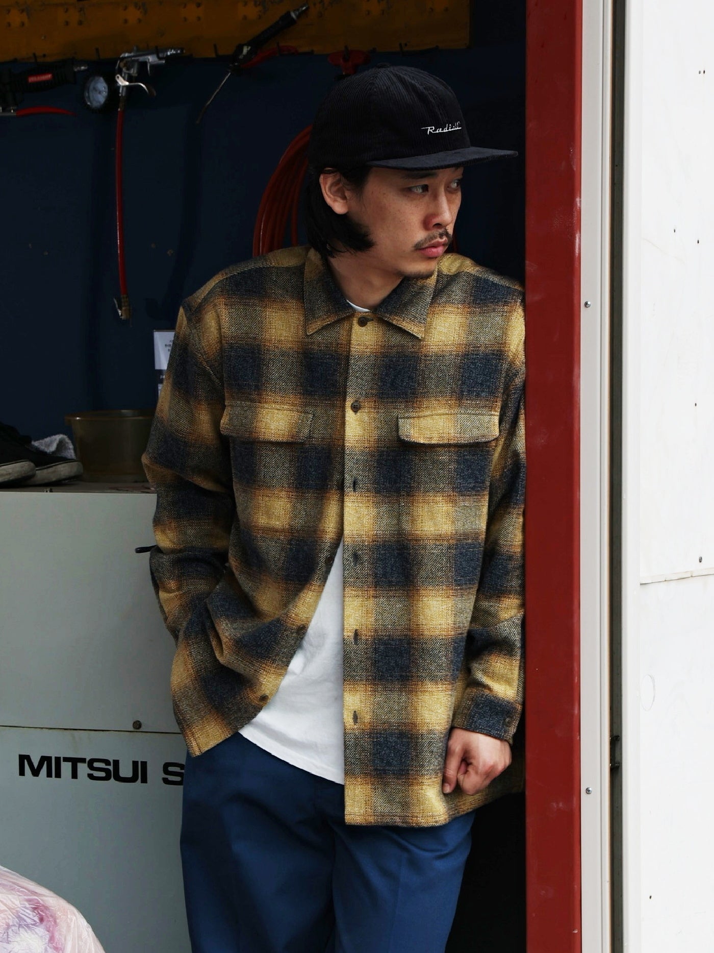 【10.11 (Sat) 12:00 Release】RADIALL | Shore - OPEN COLLARED SHIRT L/S - Yellow