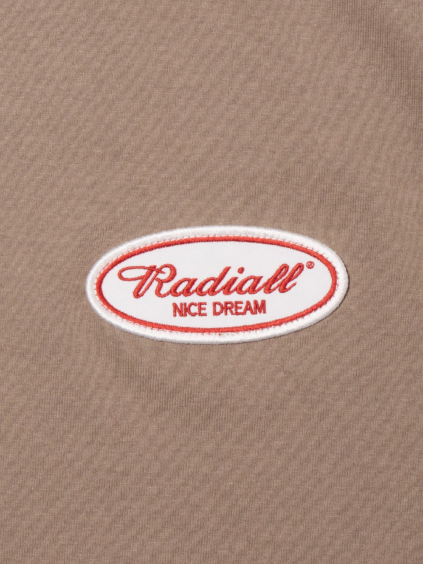 【8.23 (Sat) 12:00 Release】RADIALL | Oval - CREW NECK RAGLAN SHIRT 3Q/S - Brown