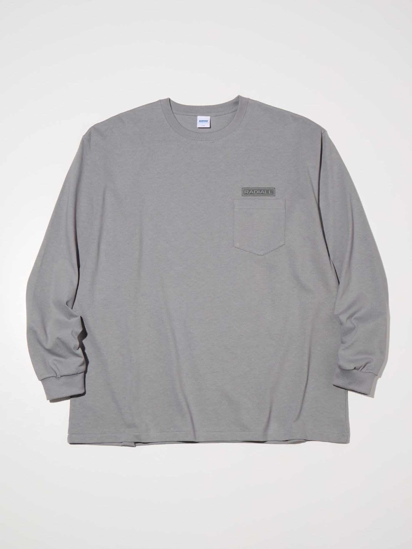 【8.23 (Sat) 12:00 Release】RADIALL | Wheels - CREW NECK T-SHIRT L/S - Steel Gray