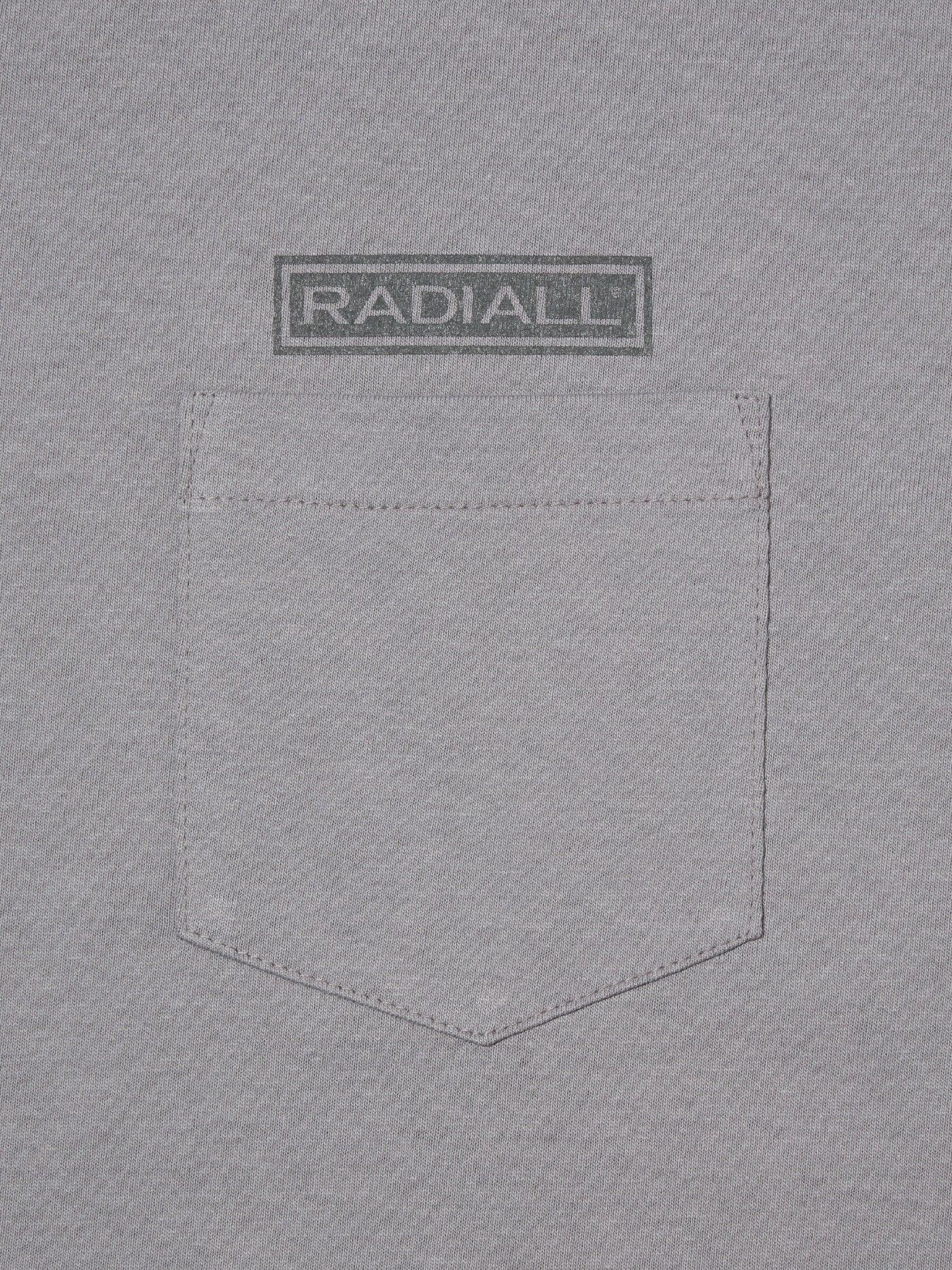 【8.23 (Sat) 12:00 Release】RADIALL | Wheels - CREW NECK T-SHIRT L/S - Steel Gray
