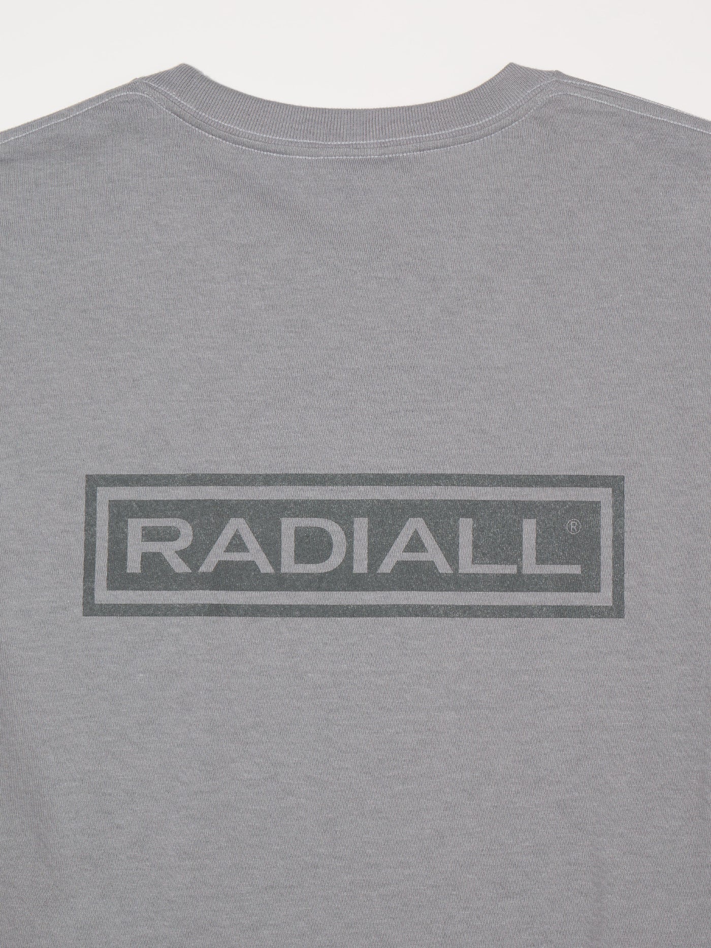 【8.23 (Sat) 12:00 Release】RADIALL | Wheels - CREW NECK T-SHIRT L/S - Steel Gray