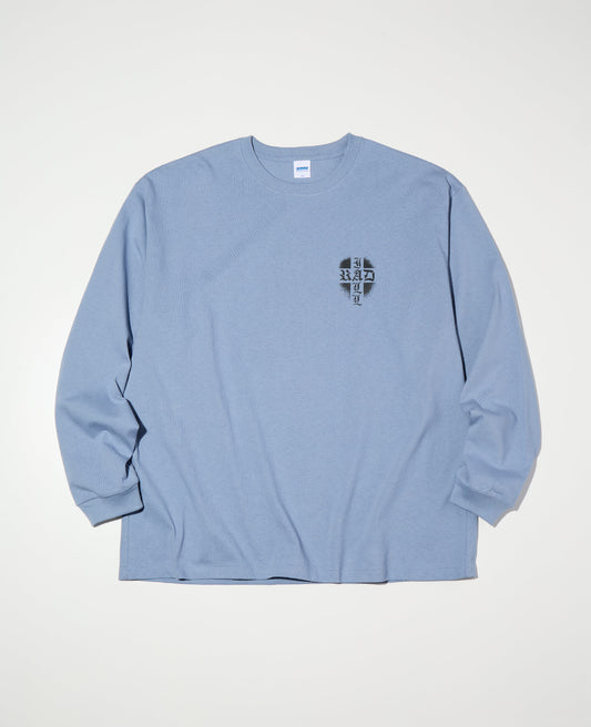 【1.31 (Sat) 12:00 Release】RADIALL | Road Charm - CREW NECK T-SHIRT L/S - Steel Blue