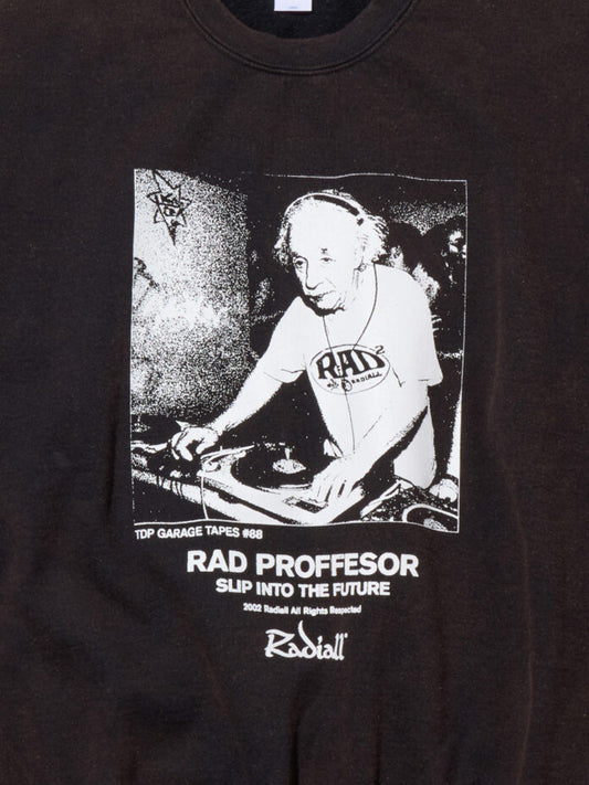 【12.20 (Sat) 12:00 Release】RADIALL | E=Mc2 - CREW NECK SWEATSHIRT L/S - Faded Black